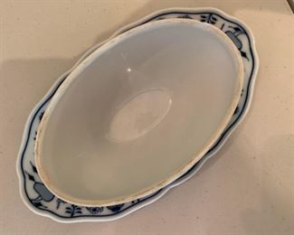 Alternate view - Meissen Blue Onion Sauce Boat - $20 - 9"L x 3 3/4"H