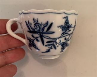 Meissen Blue Onion Demitasse cup - $10 - 2"