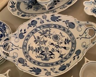 Alternate view - Large lot of Blue Onion Dishes - Various Makers (Not Meissen) - $200
