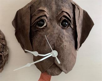 Dog Clock - needs Batteries - 13" x 12" - $20