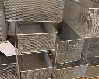 Alternate view - Assorted wire desk and storage bins - All - $35