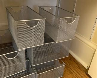 Alternate view - Assorted wire desk and storage bins - All - $35