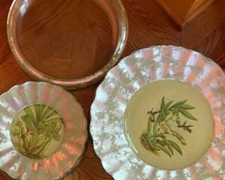 Coordinating Plates - 4 Each - Glass plates 11", Chargers 14", Smaller Plates 8.5" - All $25