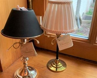 2 Candle Lamps -Taller is 10" - $20