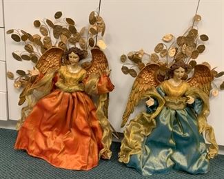 Large decorative angels - $75 for the pair - 26" tall