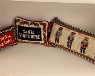 Holiday Pillows - 17", 9", 8" - All $20