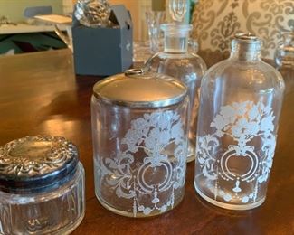 Lot of glass bottles and jar - $20