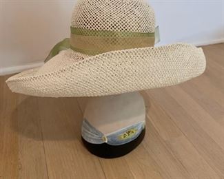 Hat with green sash - $10 - Small