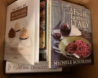 Box of Cookbooks - $25
