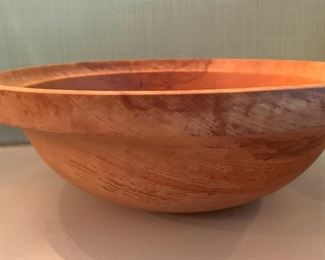 Alternate view - Large Wooden Bowl - Signed - $25