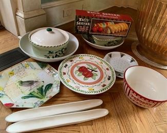 Large Lot of Serving Pieces - $35