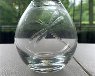 Small Krosno Dragonfly Vase - $5