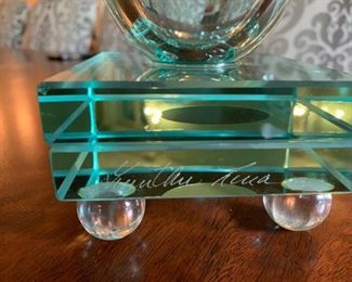 Alternate view - Large Art Glass Vase - Signed - $50