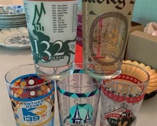 Lot of Kentucky Derby glasses - $15