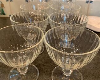 8 Dessert Glasses - $10