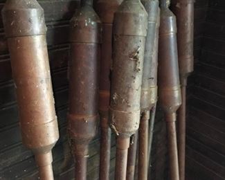 Alternate view - Lot of Copper Garden Torches - 58" - 8 pieces - $50