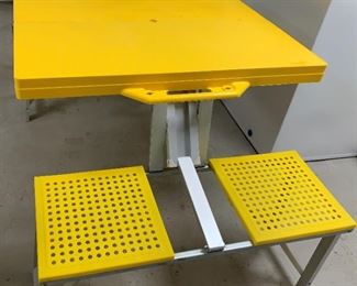 Alternate view - Children's portable aluminum and plastic picnic table - $25