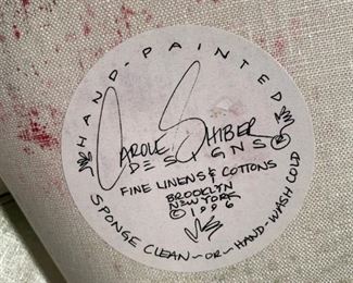 Alternate view - Set of four placemats and coasters - hand painted - $25