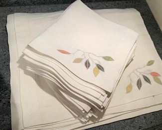 Lot of 12 placemats and 12 napkins - $50