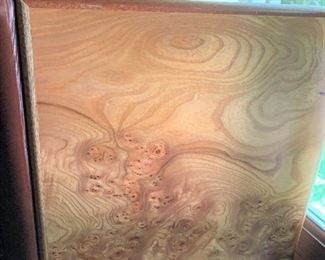 Gorgeous wood and leather scrap book (inscription written on inside page) - $35