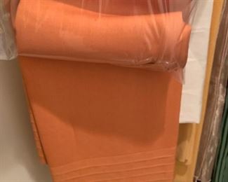 Harvest Orange Tablecloth and Napkins - $35