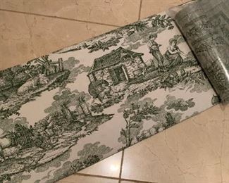 Large Toile Tablecloth and napkins - $60