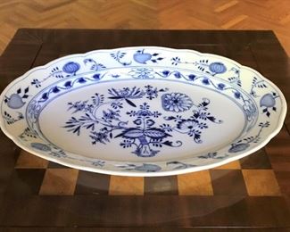 Meissen Blue Onion Platter - 18 1/2" x 13 1/2" - $75