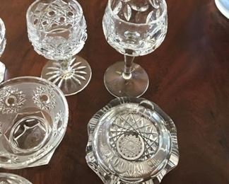 Alternate view - Collection of cut glass items - Tallest glass measures 4 1/8" Tall - $35