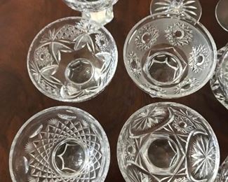 Alternate view - Collection of cut glass items - Tallest glass measures 4 1/8" Tall - $35