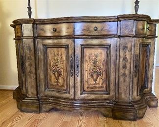 Hand painted credenza