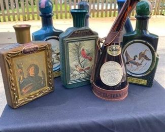 Antique Whiskey Bottles Empty