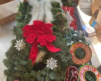 Christmas Garland and Tree Trimmings