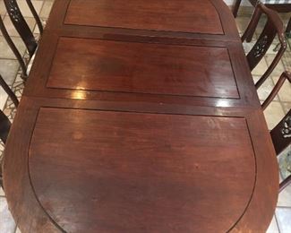 Dining table with one leaf 82”x44”