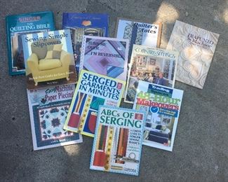 Lots of craft and sewing books