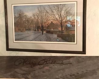 signed framed print by Phillip Philbeck