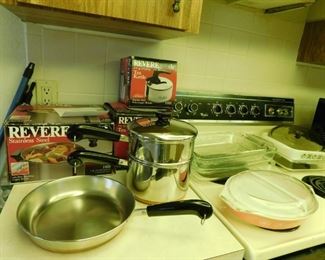 Lots of Revere ware