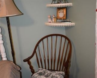 Antique Windsor Chair, Floor Lamp, Clock and More!