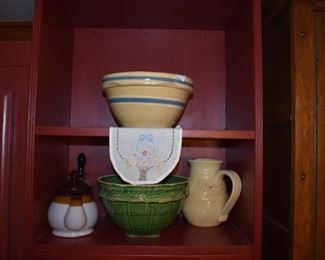 Antique Mixing Bowls, Pitcher, and More!