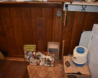 Utility Room holds many items from Antiques and Collectibles to Upright Freezer and Washer and Dryer