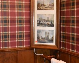 Very Unique Walnut Corner Cabinet