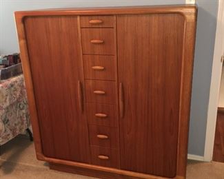 Danish Modern Teak by dyrlund, made in Denmark, armoire or chest of drawers