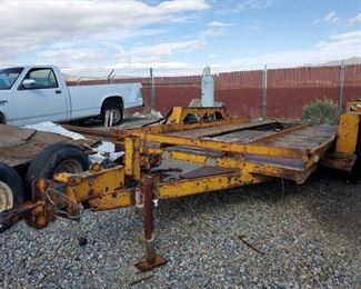 43	

14’ Dual Axle Car Trailer
14’ Dual Axle Car Trailer, 2&5/16 ball
VIN: CA316154 
PTI plates Selling on application for duplicate title. No title in hand. Due to DMV closure, all titles will be delayed.
DMV fees: $59 and $70 doc fee