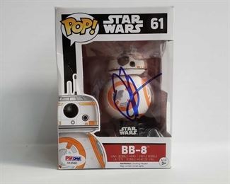 2018	

Pop Star Wars BB-8 Signed By J.J.Abrams
PSA Authenticated A30460