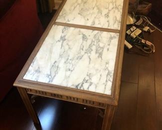 Wood and Marble Table