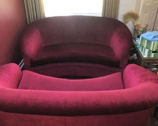 Pair of Red Couches