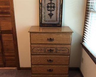 part of set 4 drawer chest of drawers