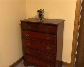 Vintage Cherrywood Chest of drawer.  Part of Set