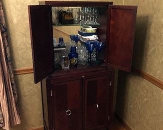 Mirrored Bar Cabinet