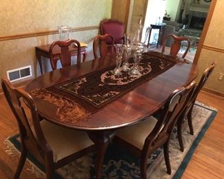 Cherrywood Dining Set Like New.