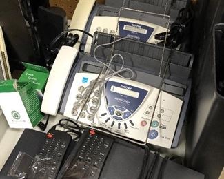 Fax machines and dvd players